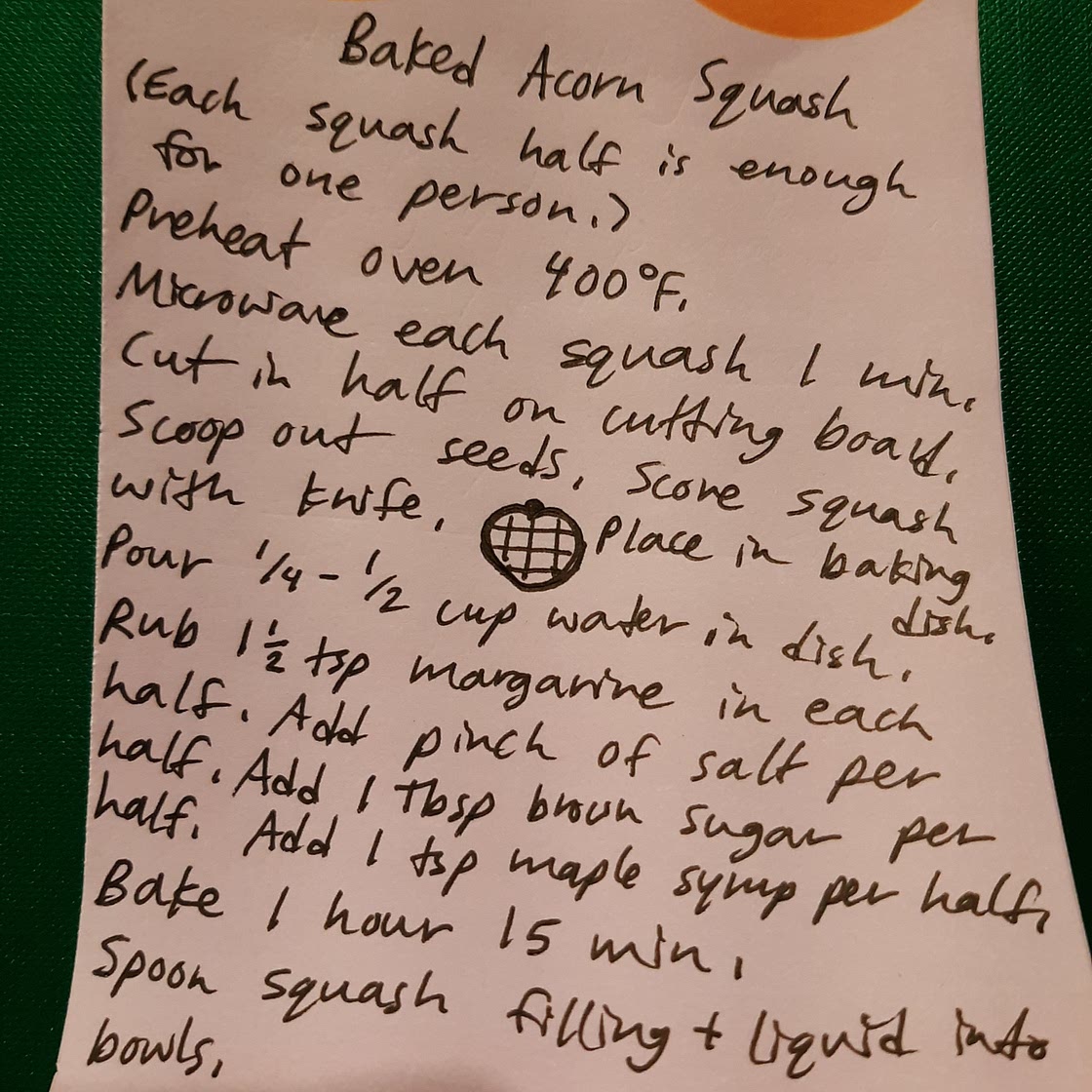 Baked Acorn Squash