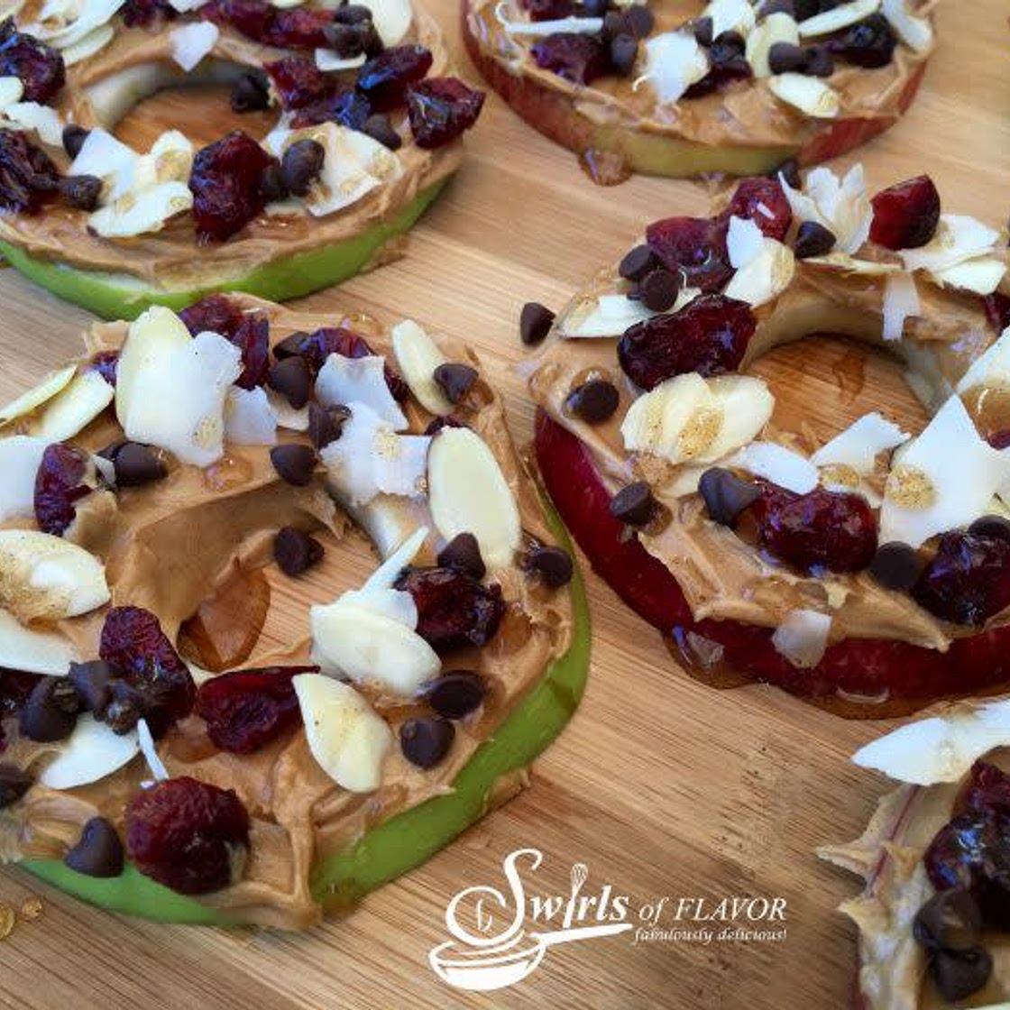 Apple Slices with Peanut Butter and Honey