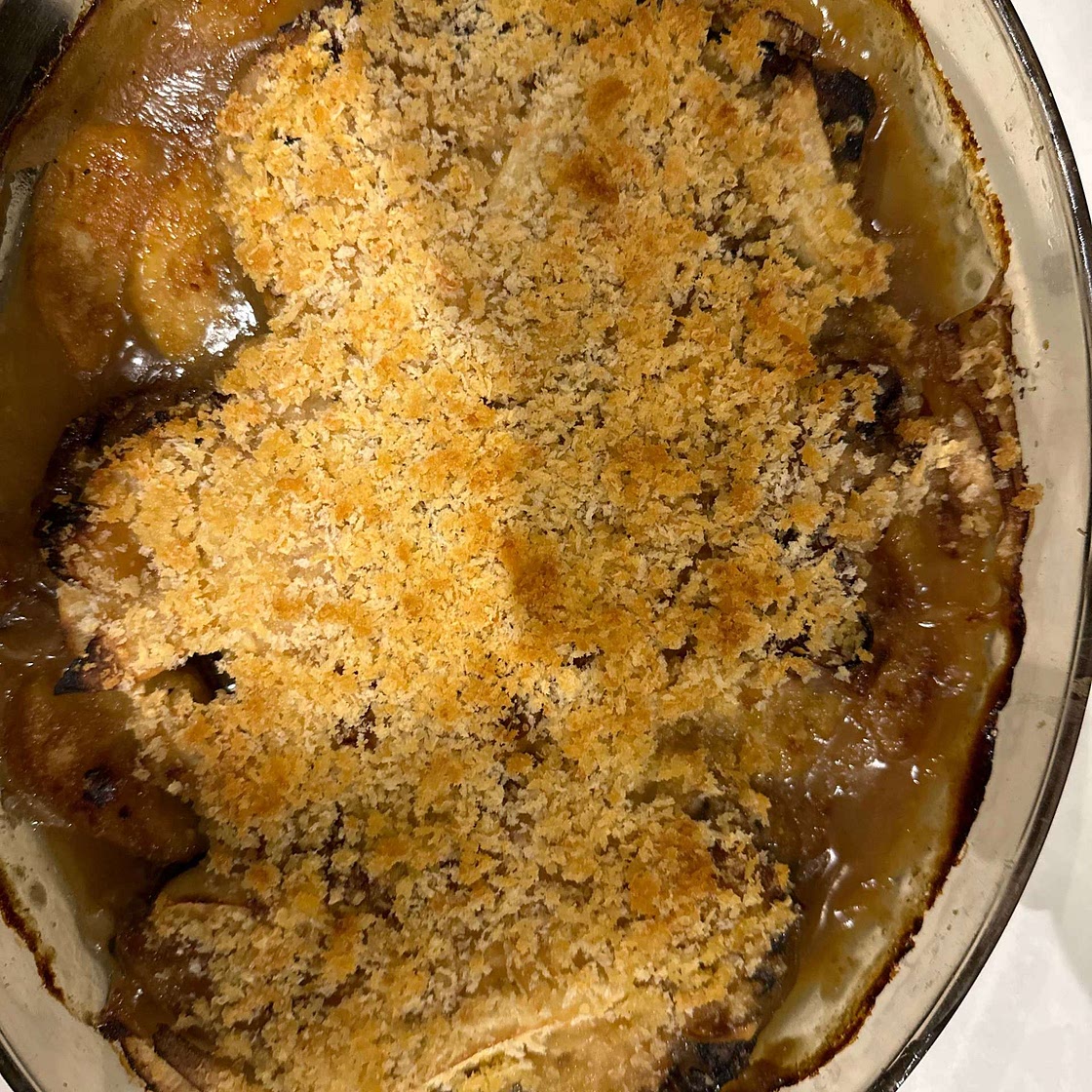 Pork dish with apple