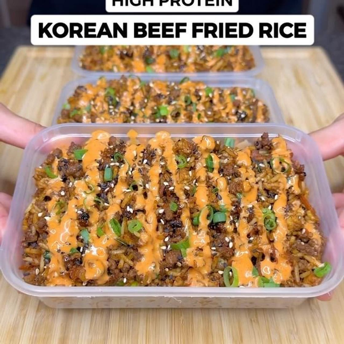 High Protein Korean Beef Fried Rice! Only 550 Calories!🥩🍚🔥