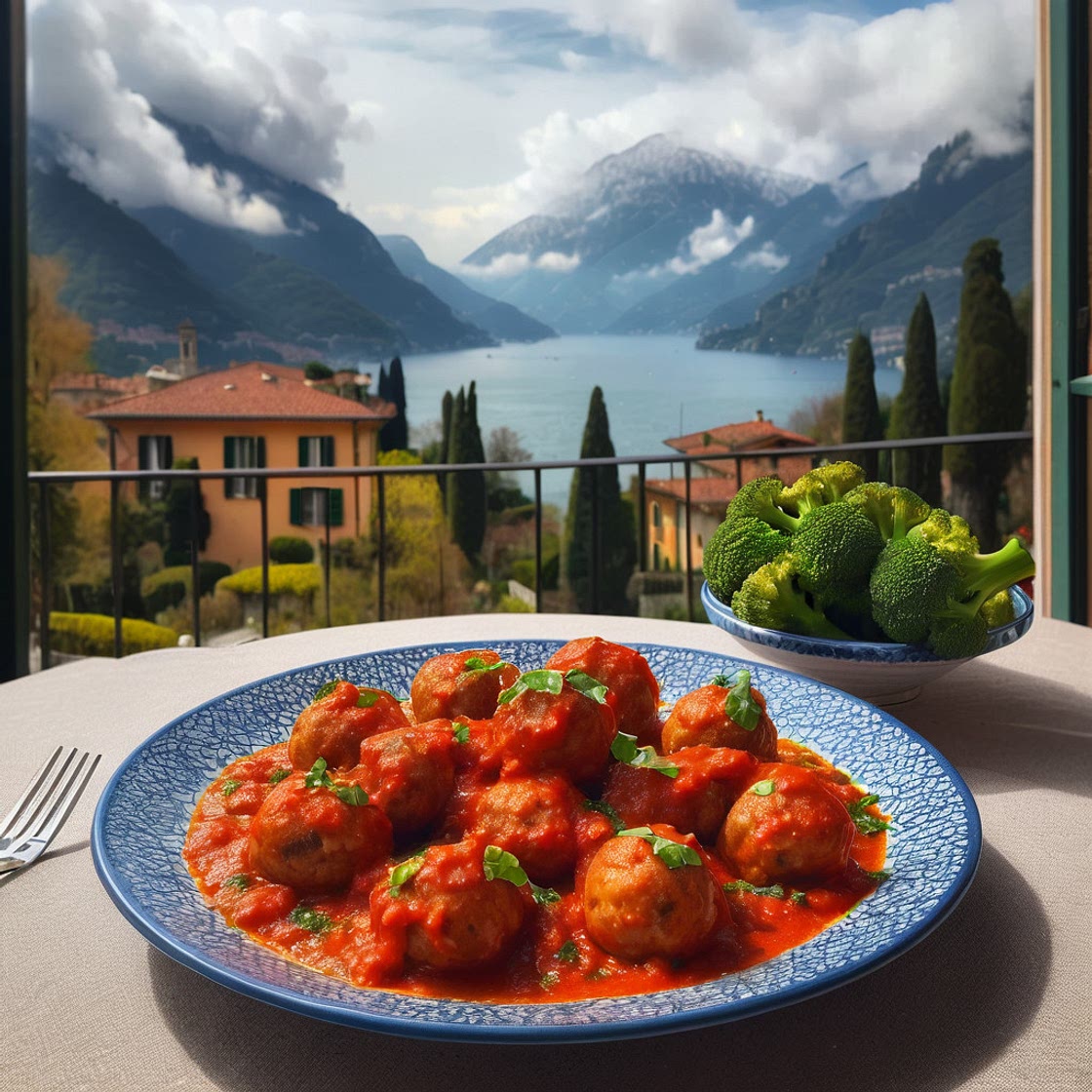 Balancing Broccoli Meatballs