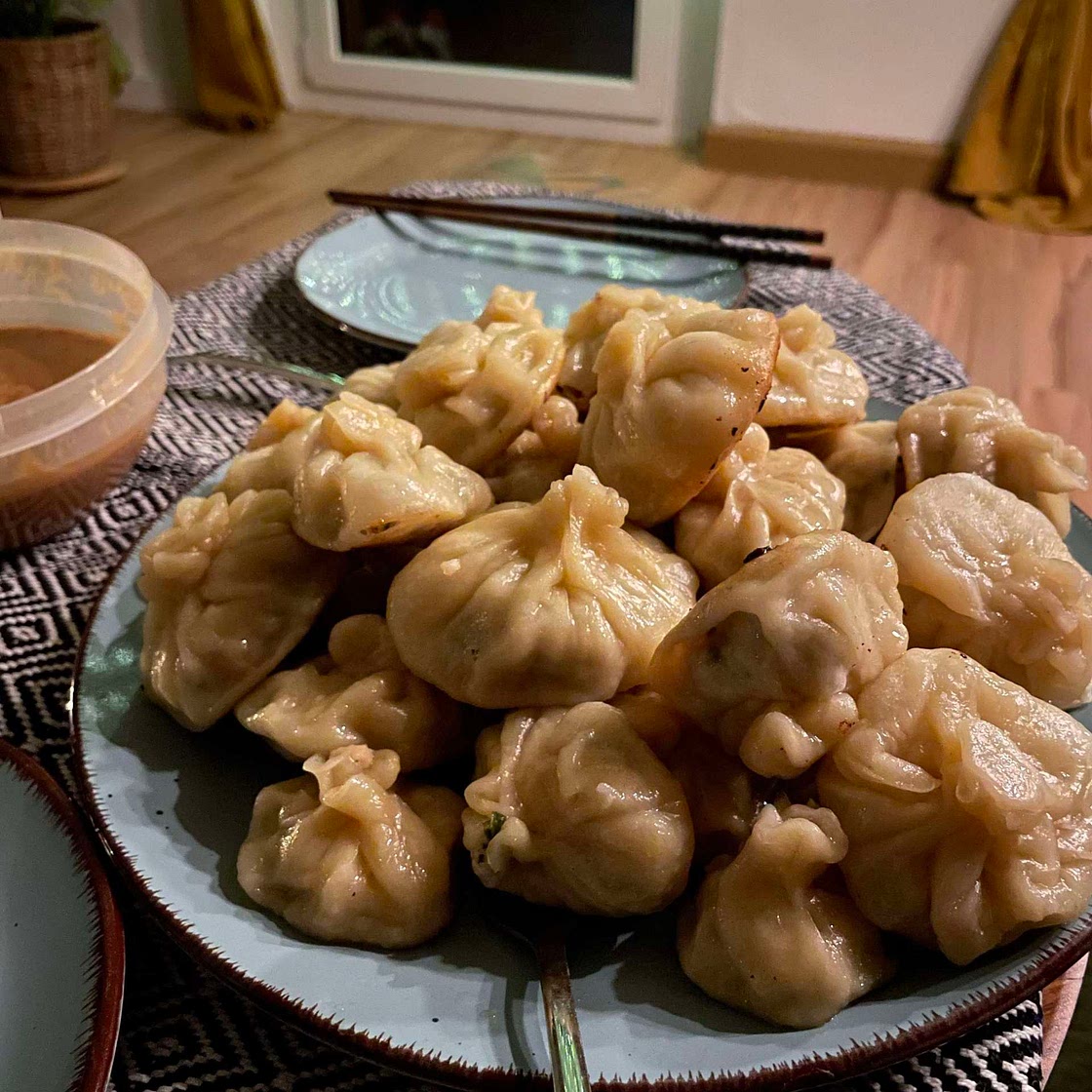 Wan Tan mit Hähnchen und Shrimps