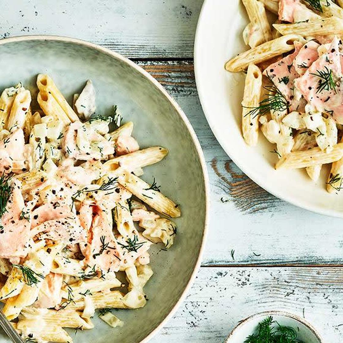 Creamy salmon Pasta