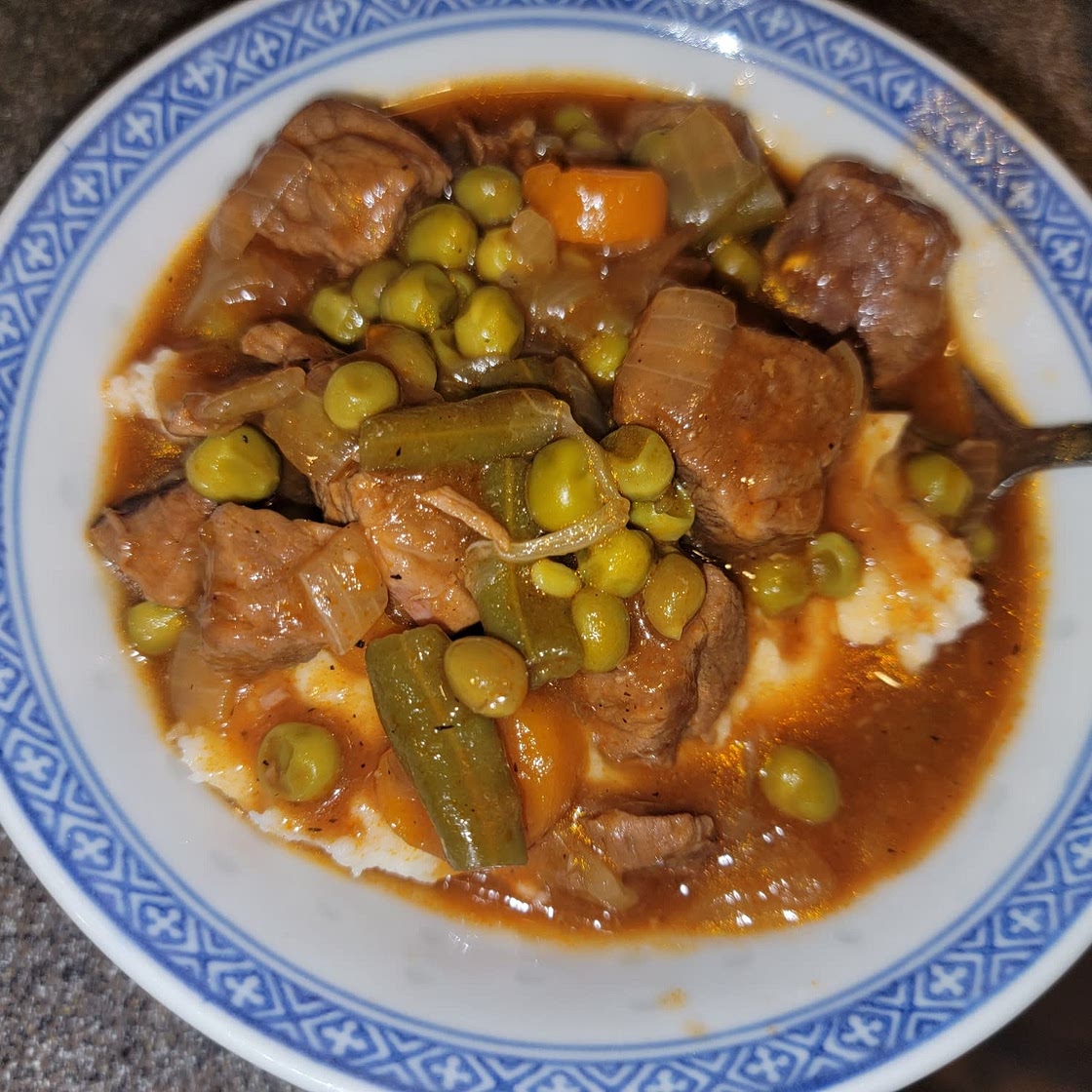 POT ROAST STEW (Over Mashed Potatoes)