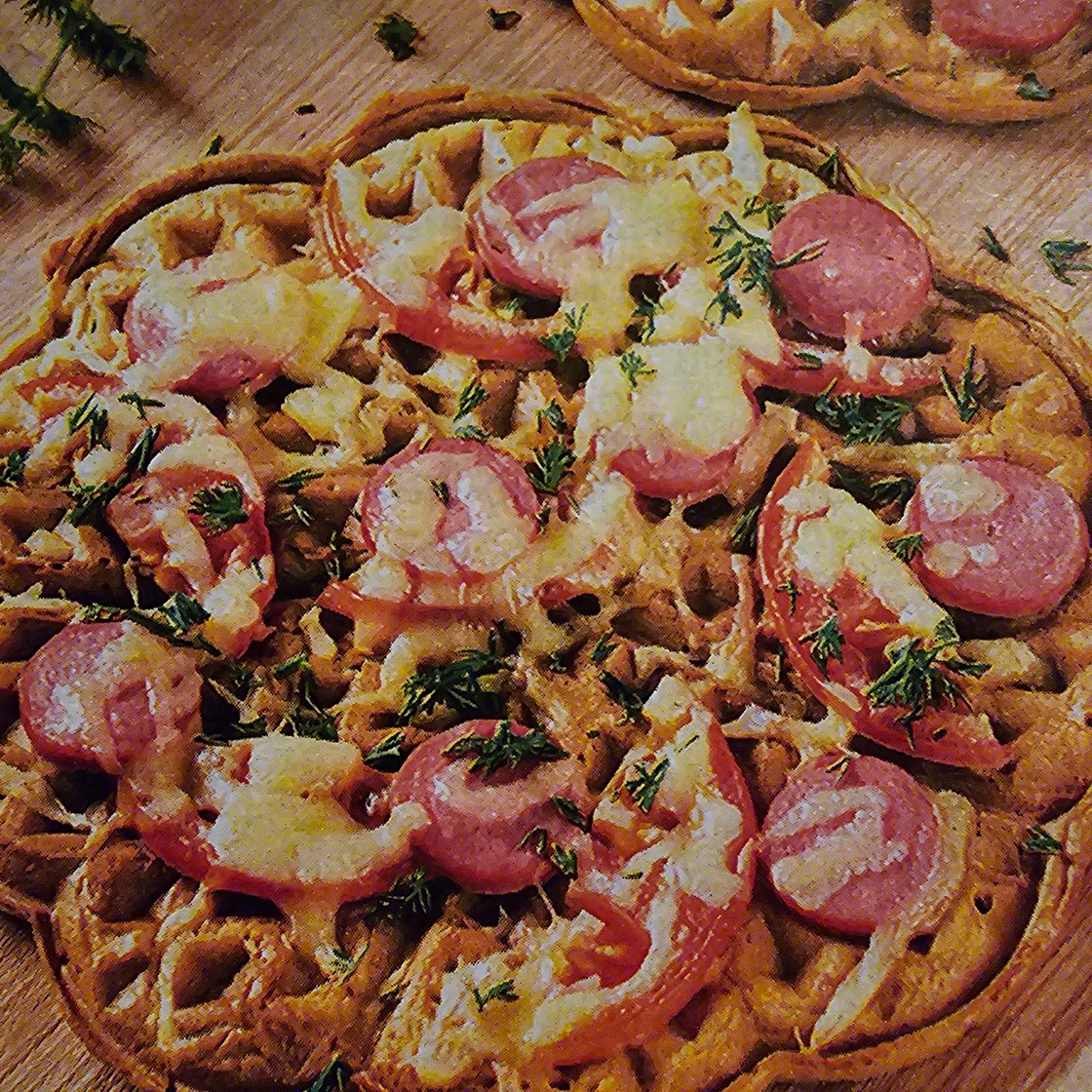 Kräuter-Kabanossi-Waffeln