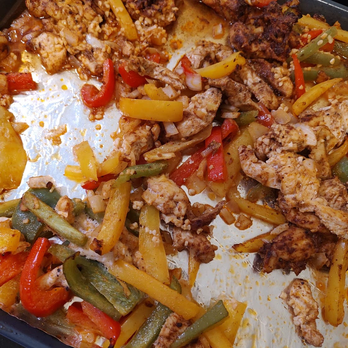 Sheet Pan Chicken Fajitas