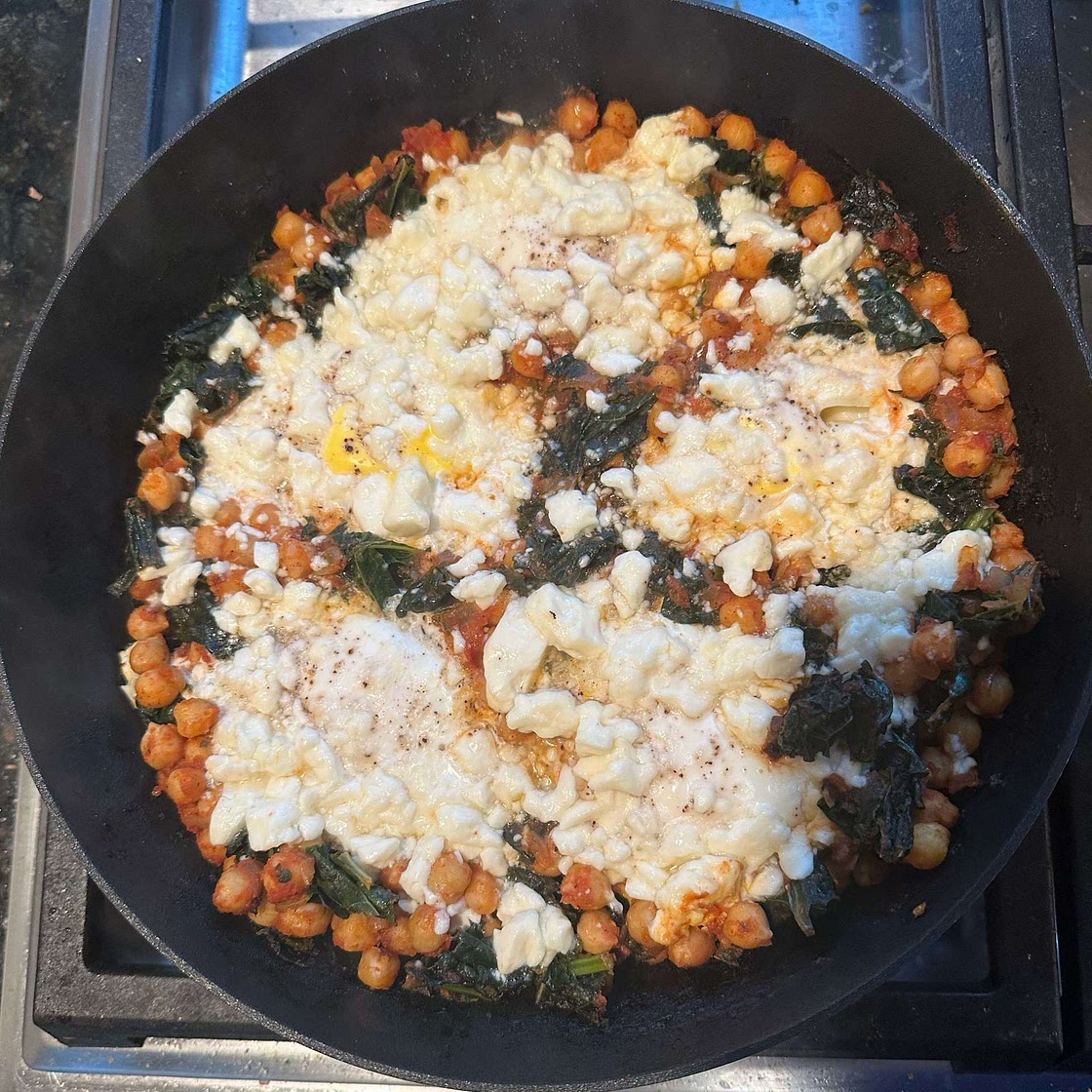 Chickpea and Kale Shakshuka