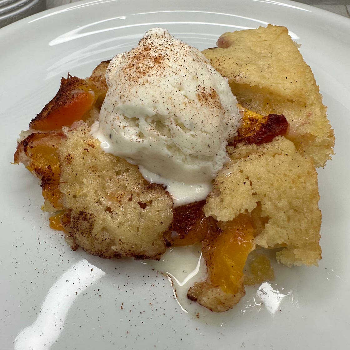 Vegan Peach Cobbler