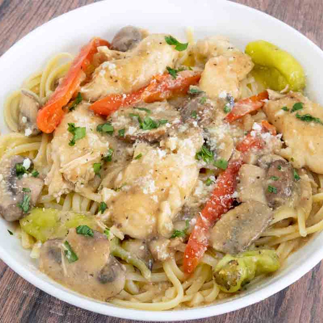 Tuscan Chicken Recipe with Pasta