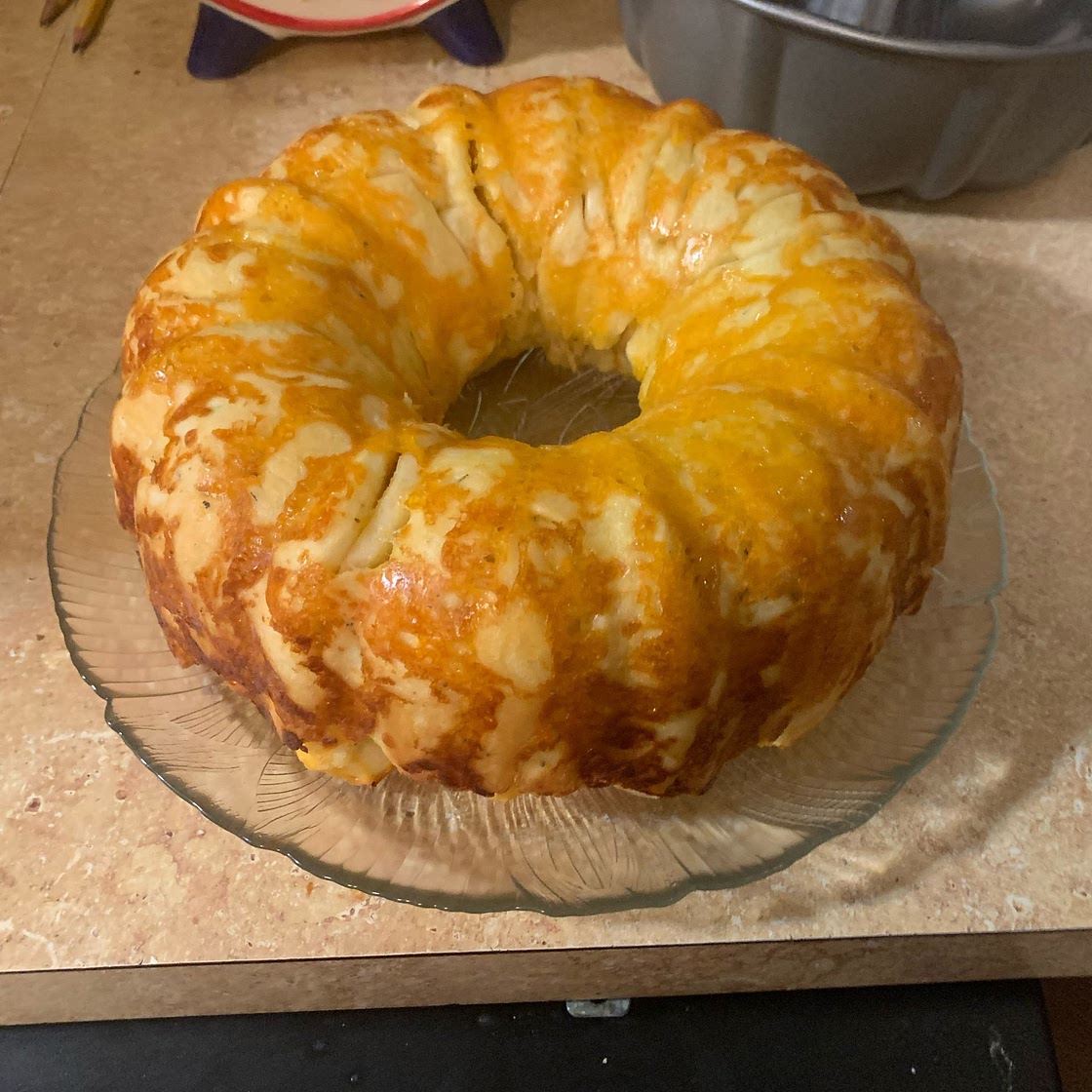 Cheesy garlic pull apart