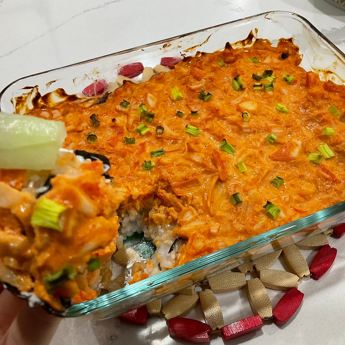Crab sushi bake 