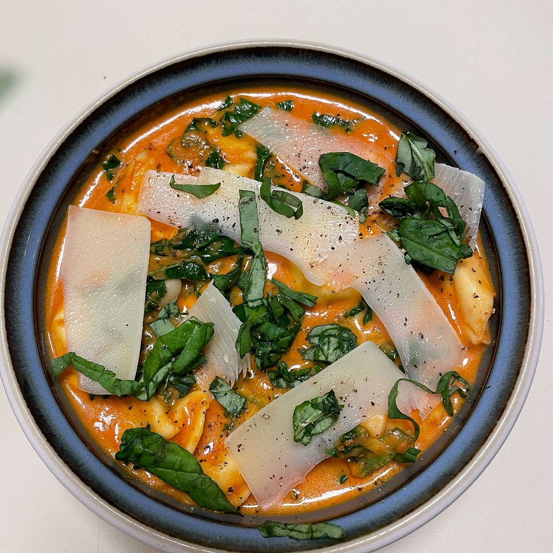 Creamy Tuscan Tortellini Soup
