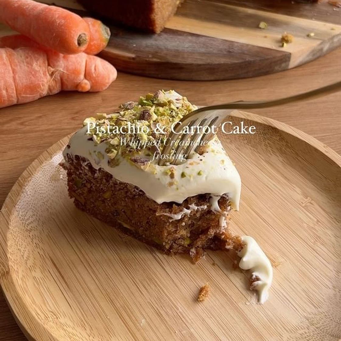 Pistachio and Carrot Cake