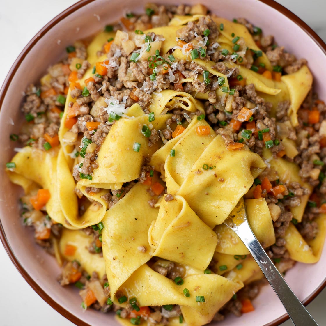 Pappardella al ragù bianco al whisky