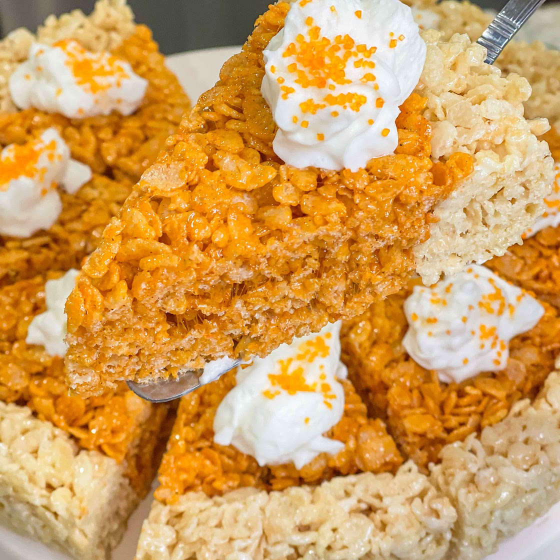 Pumpkin Pie Rice Krispie Treats