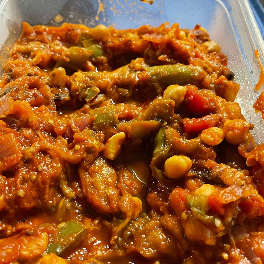 Lebanese Moussaka with Green Peppers