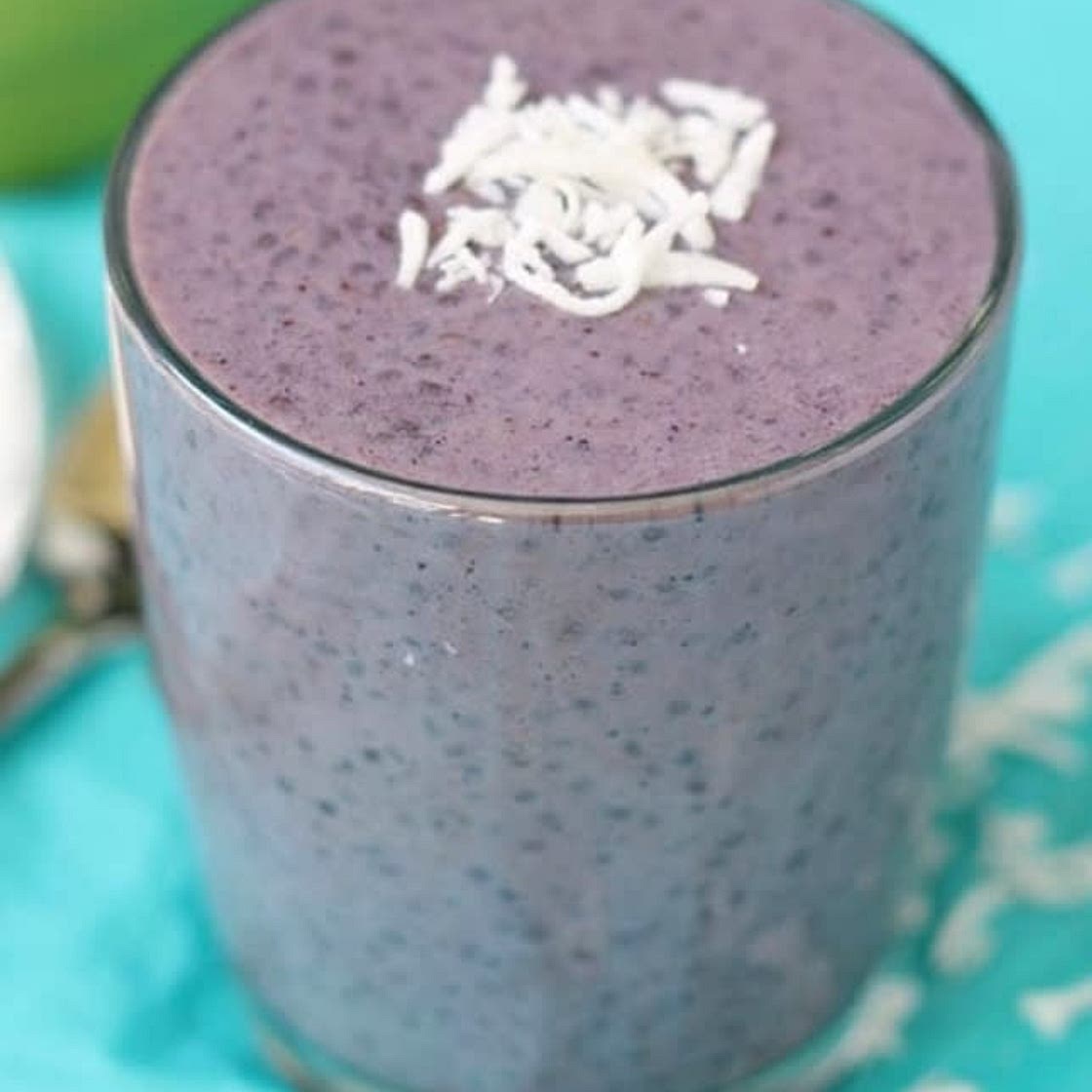 Blueberry Kefir Chia Pudding
