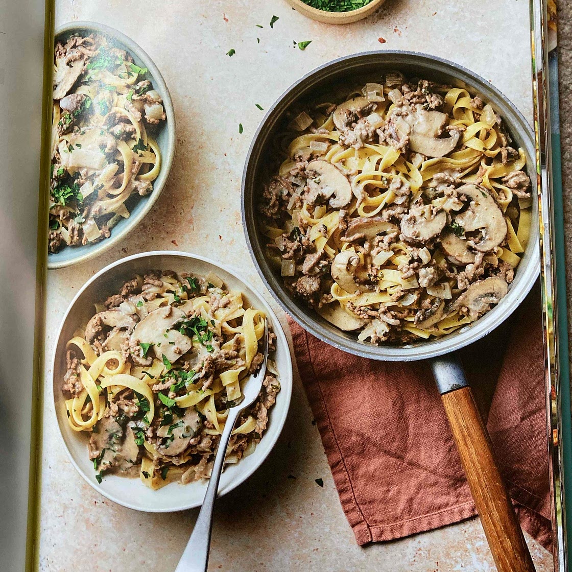 Beef stroganoff pasta