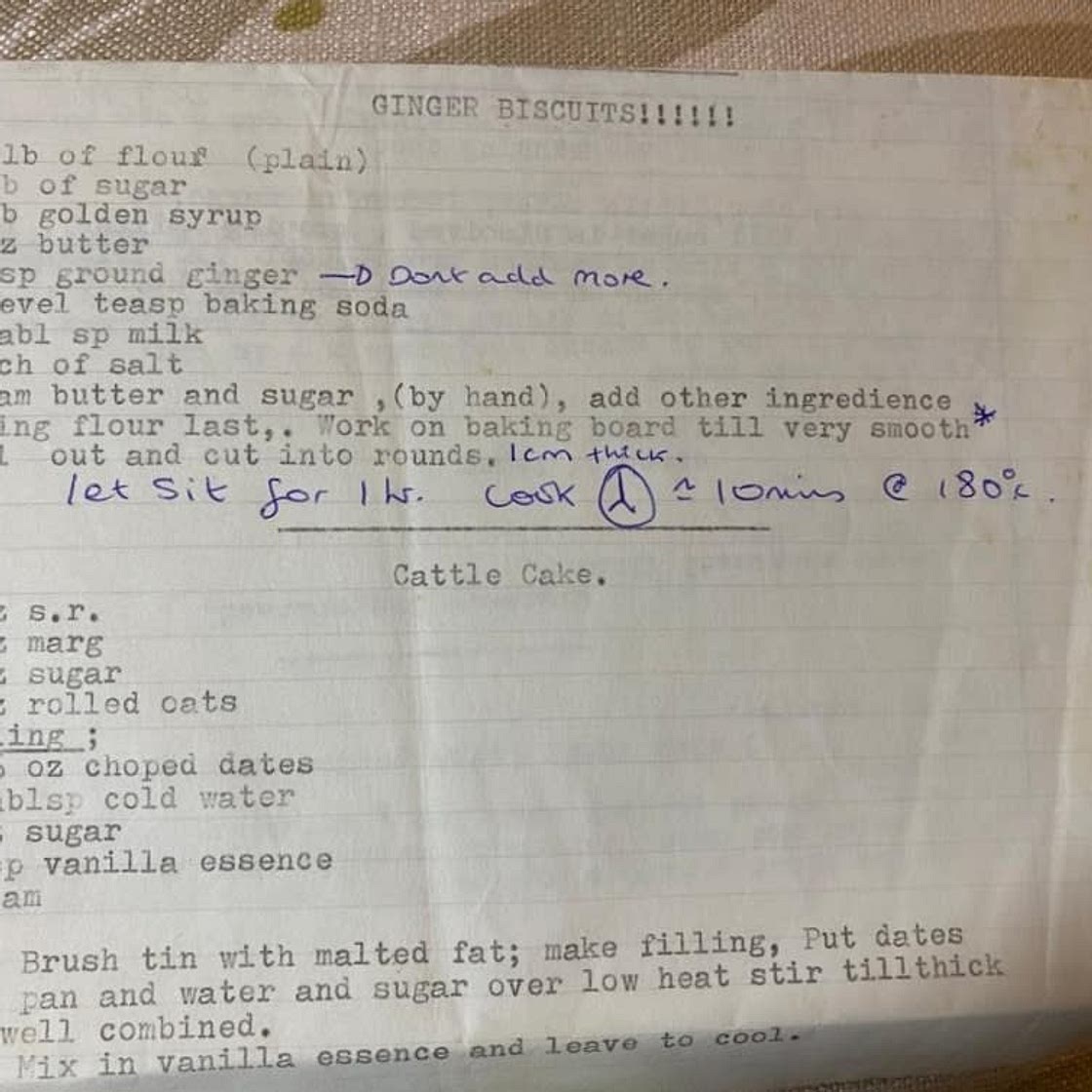 Penny's Ginger Biscuits