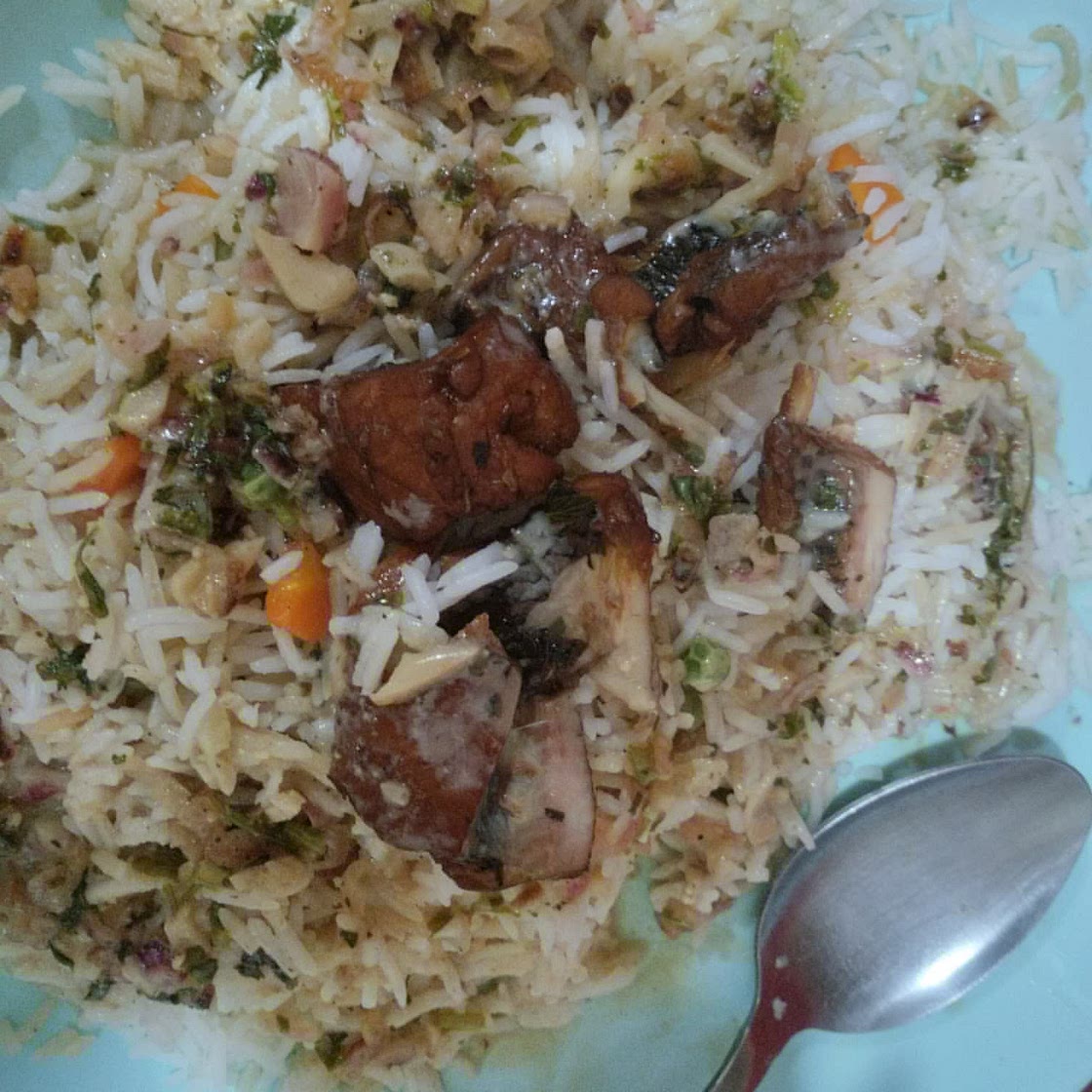 Rice, Poached Fish & Sorrel Sauce