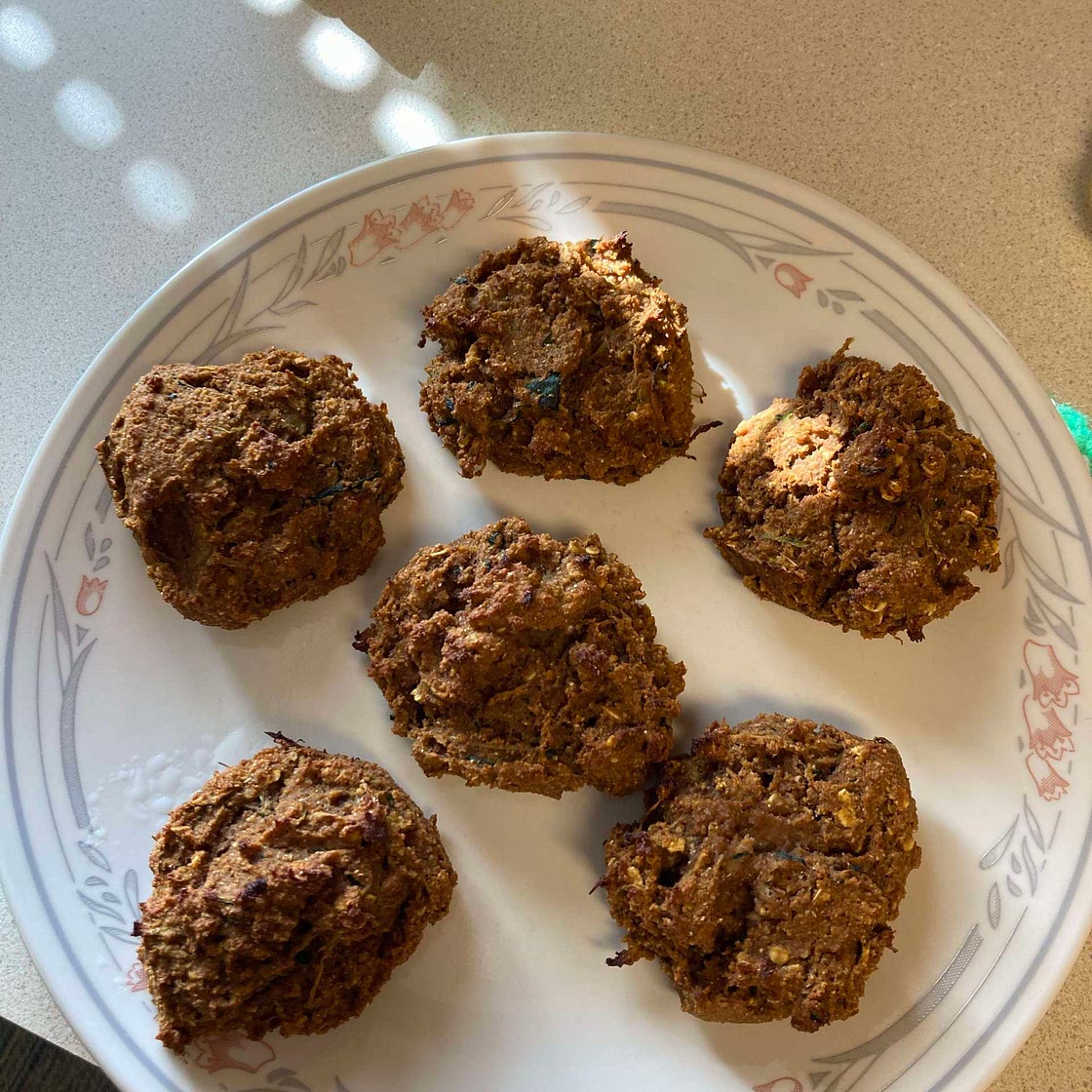 Pumpkin Zucchini Muffin Tops
