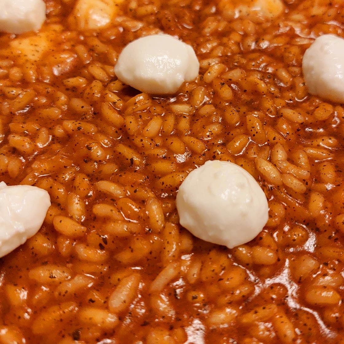 Risotto - Tomato sauce and mozzarella