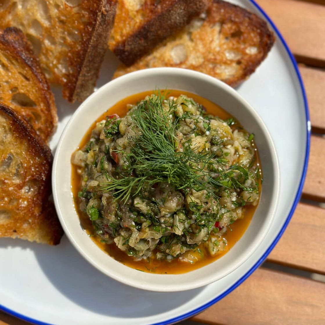 Herby Charred Eggplant