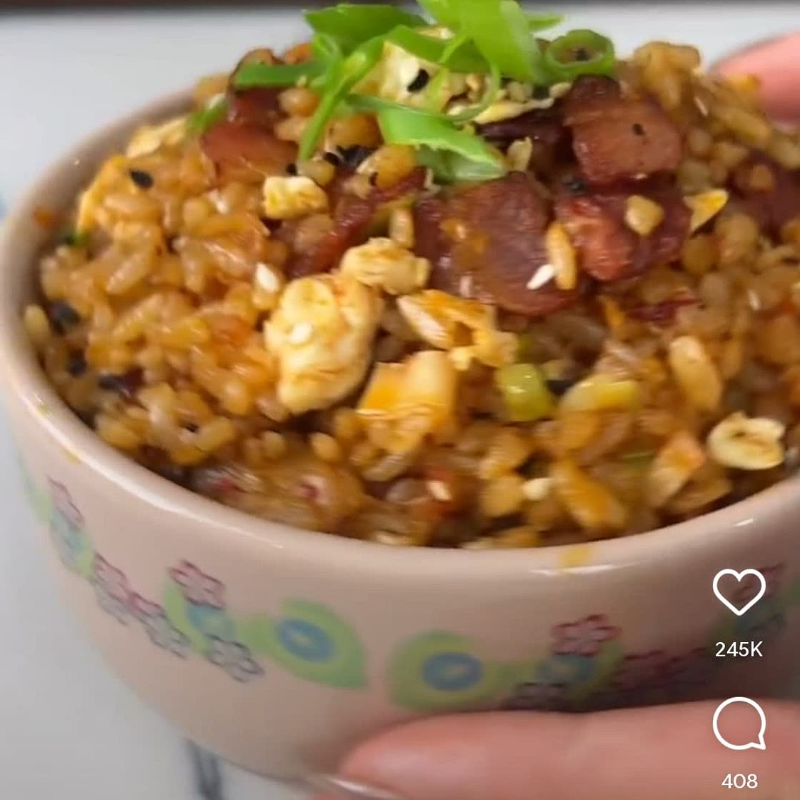Fried Rice (bacon & eggs)