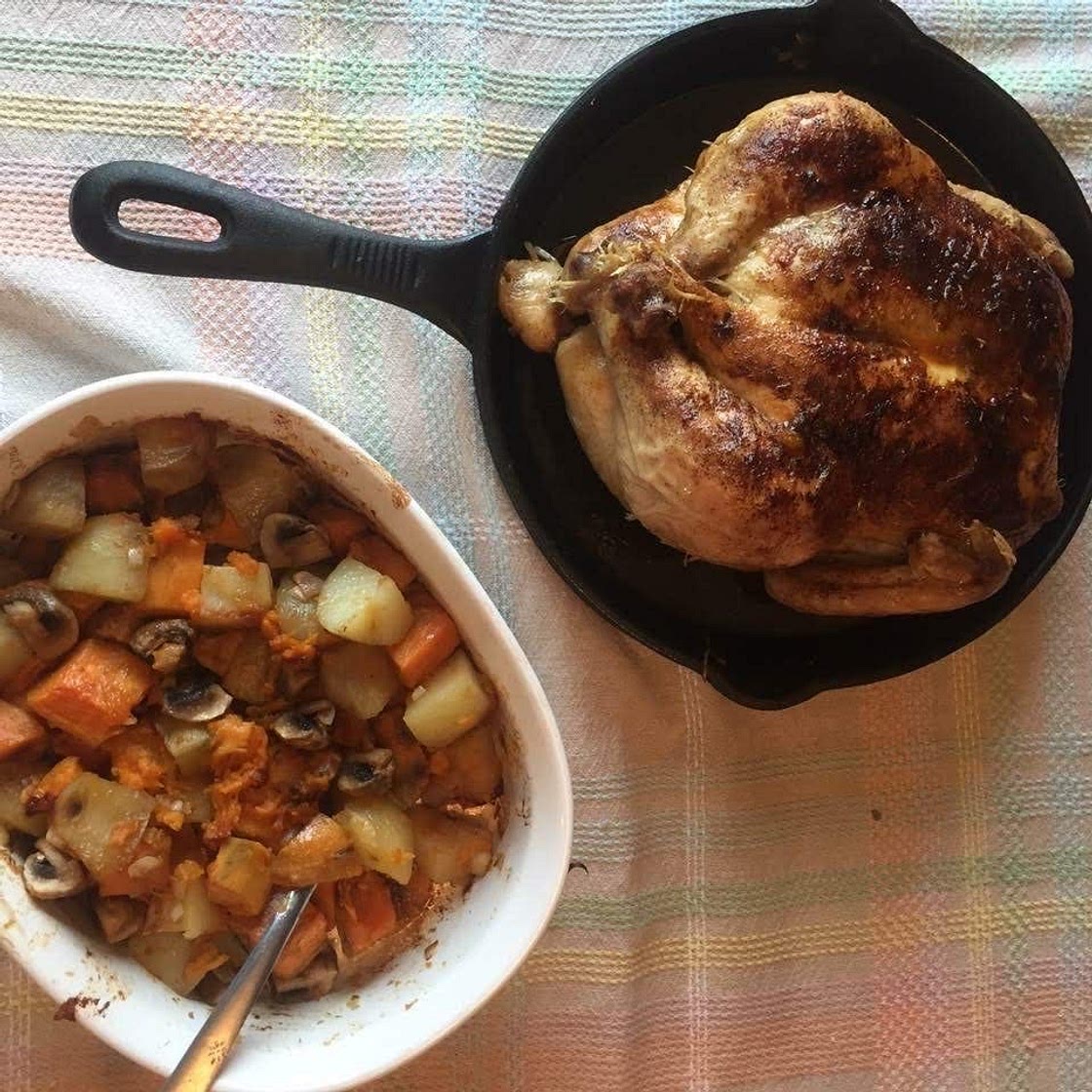 Cast Iron Chicken with Vegetables