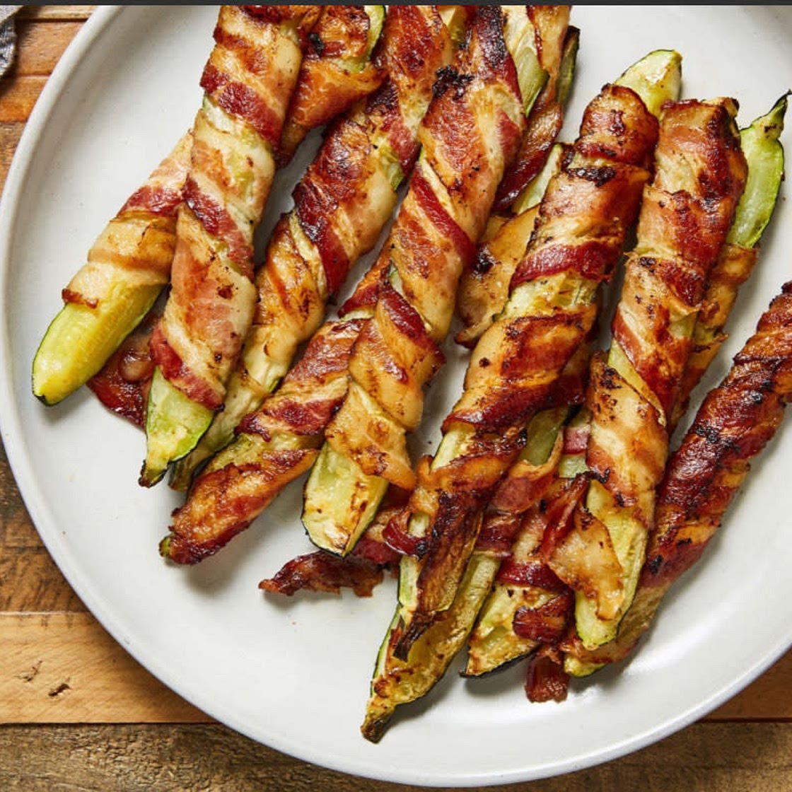 Bacon Wrapped Courgette