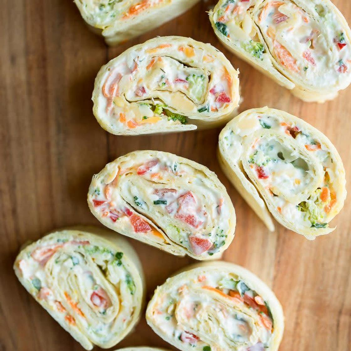 Veggie Cream Cheese Roll-Ups