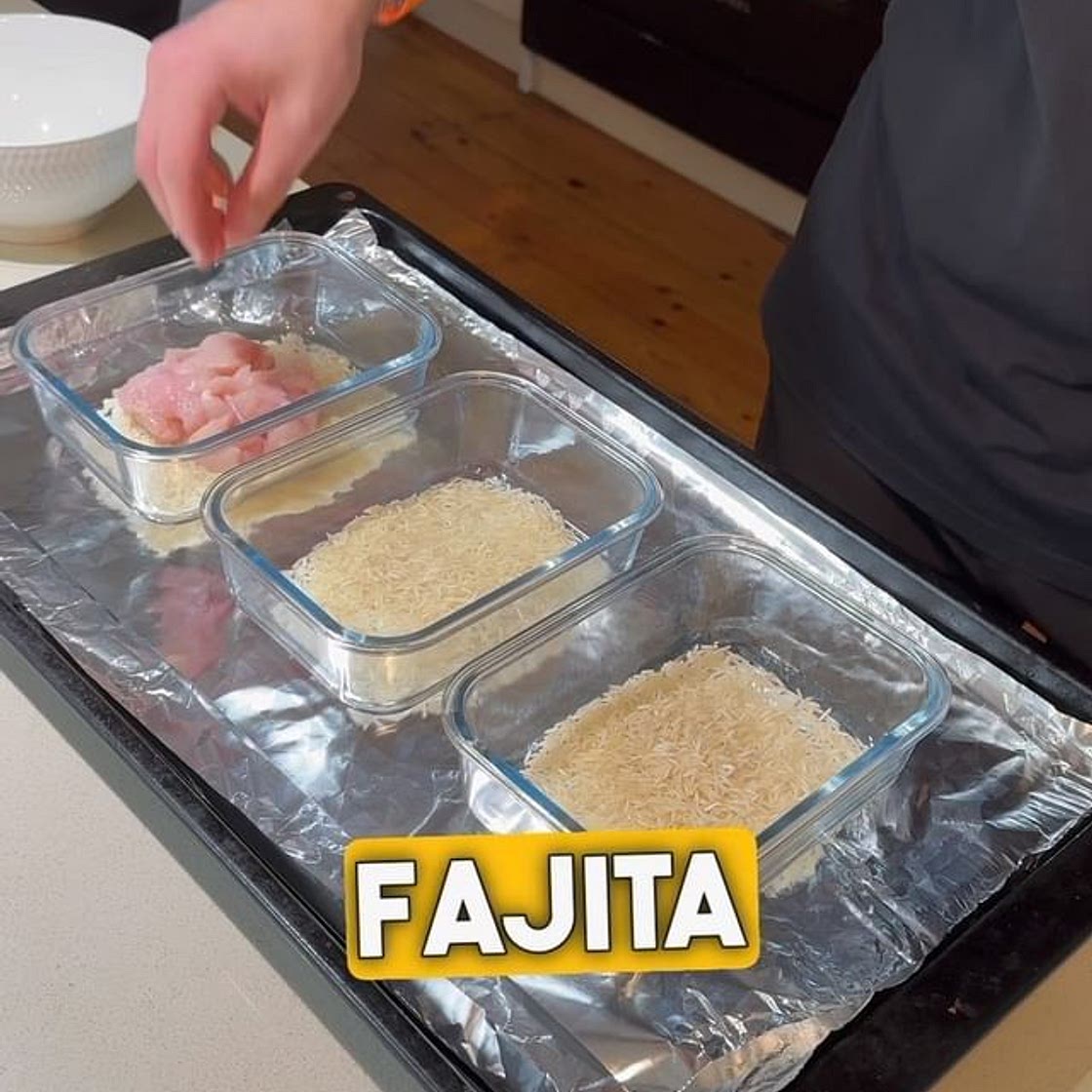 Chicken Fajita Bake Meal Prep 👨‍🍳 🌯