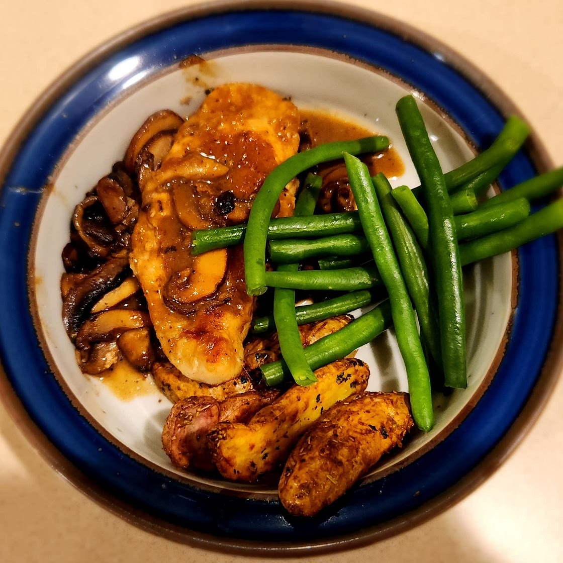 Chicken Marsala w/ Roasted Fingerling Potatoes