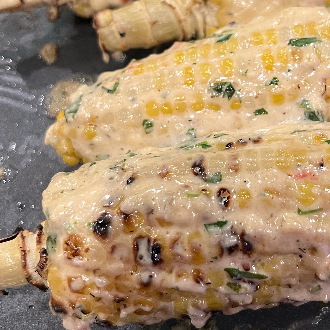 Grilled Mexican Street Corn (Elote)