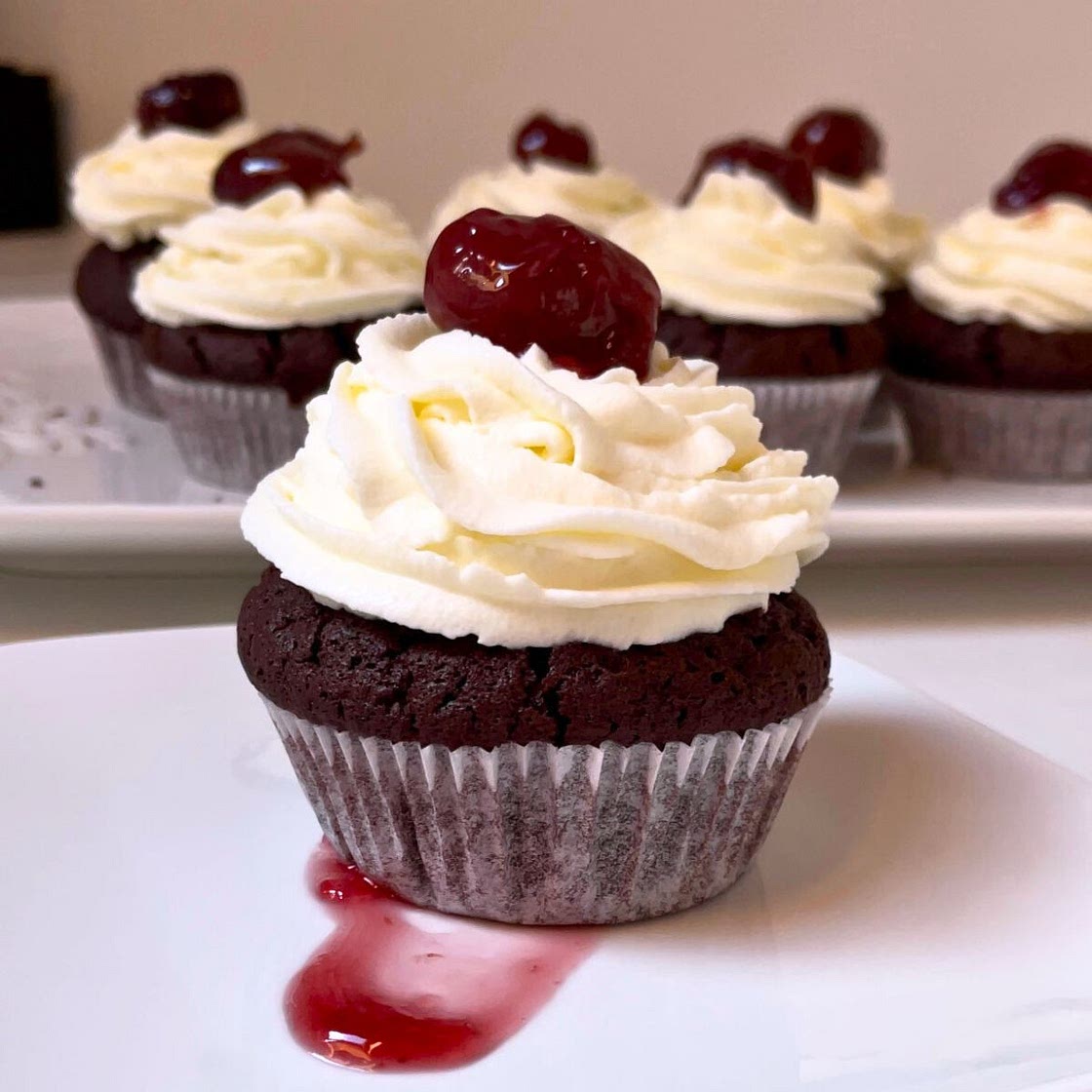 Enchanted Black Forest Cupcakes
