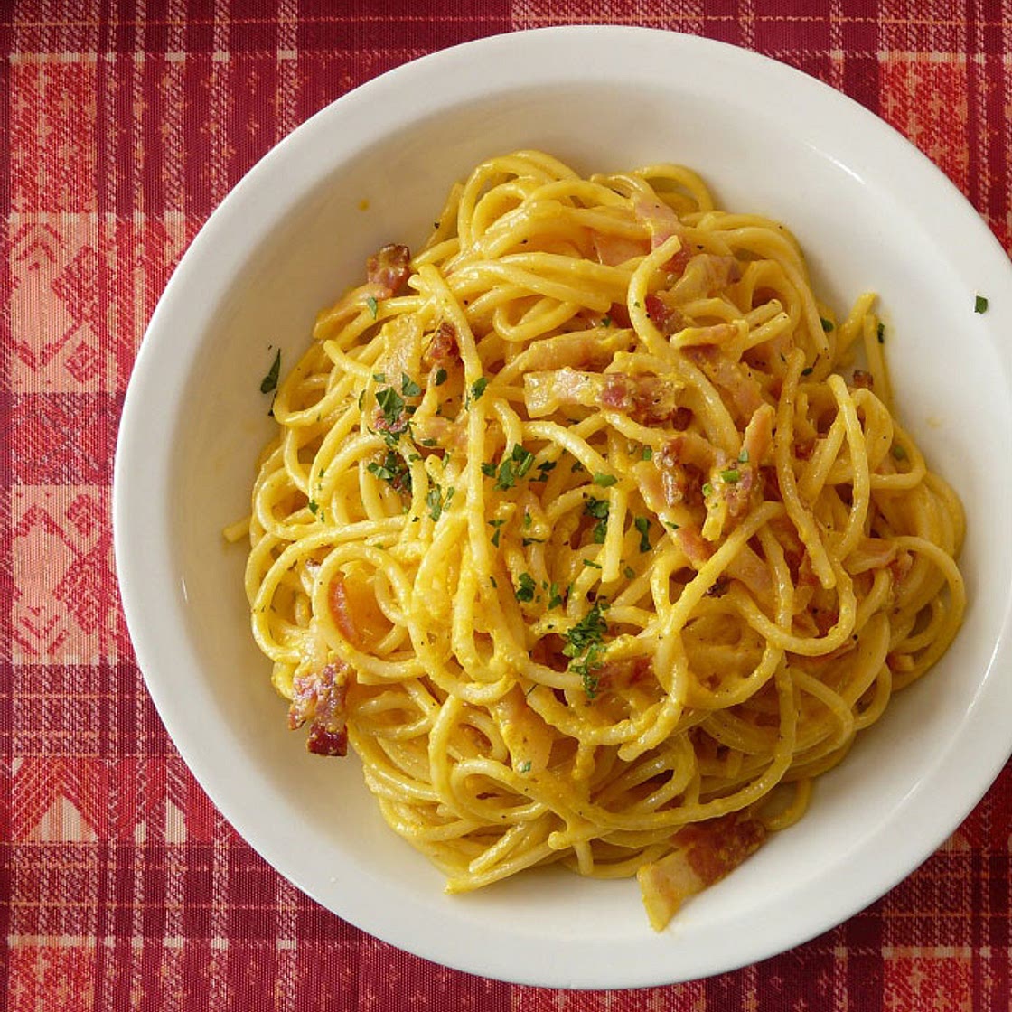 La recette originale des spaghetti à la carbonara - Les pâtes à la carbo