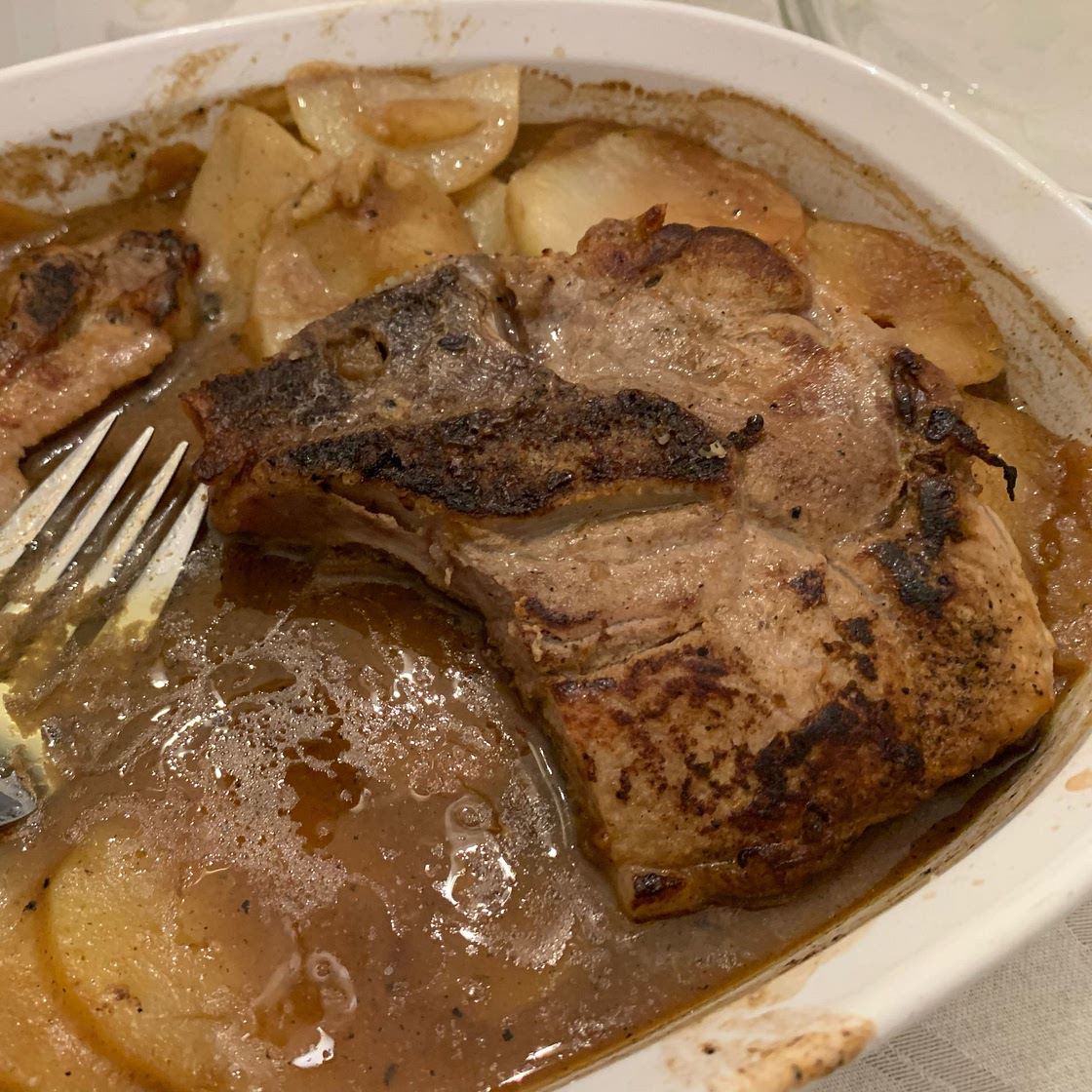 Pork Chops with Scalloped Potatoes