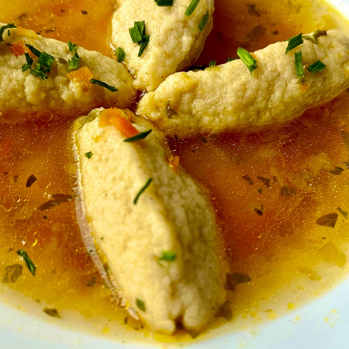 Semolina Dumpling Soup - Grießknockerlsuppe 