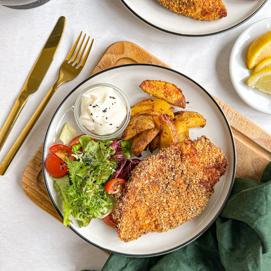 Air Fryer Chicken Schnitzel