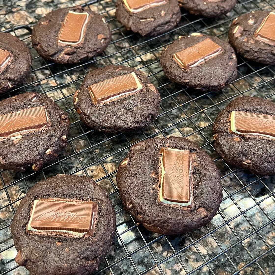 Chocolate Andes Mint Cookies