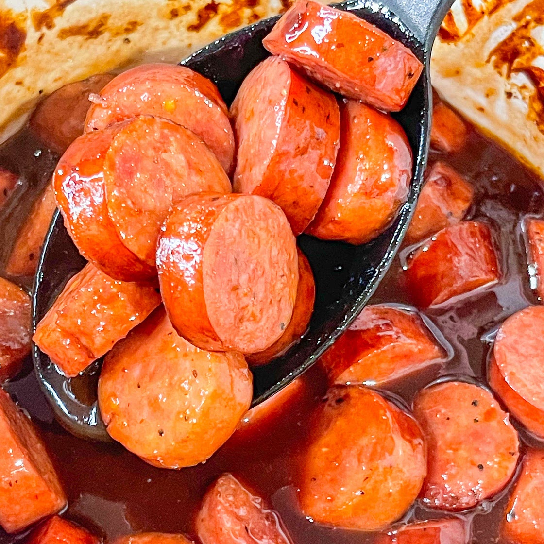 Sweet and Savory Crock Pot Kielbasa Appetizer 