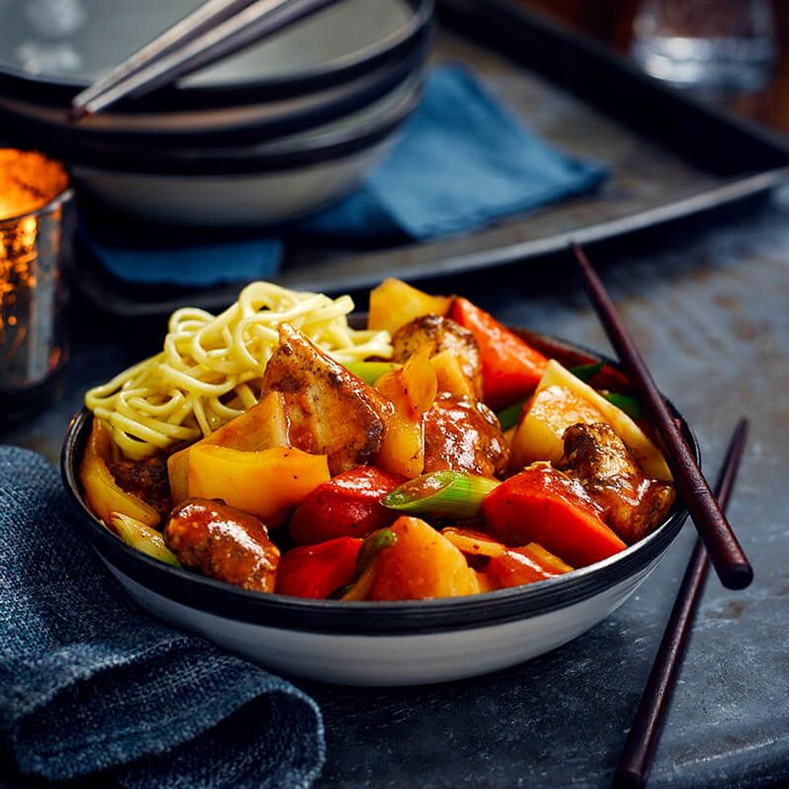 Slow-cooked sweet & sour chicken