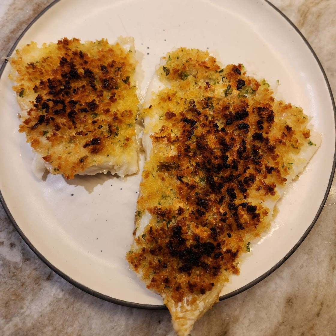 Crispy Garlic Parmesan Crumbed Fish