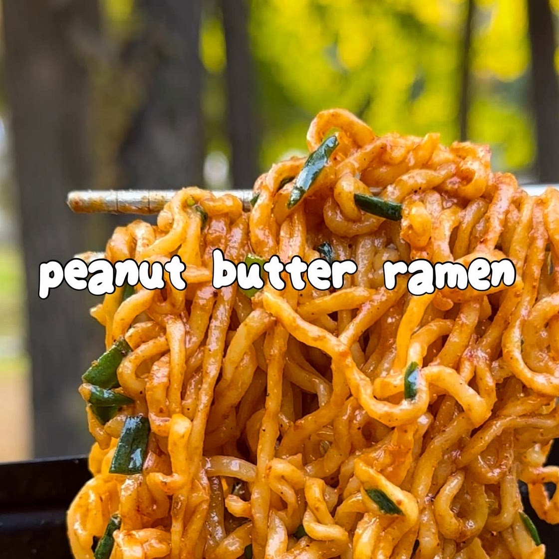 My sister’s PB noodle recipe🥜