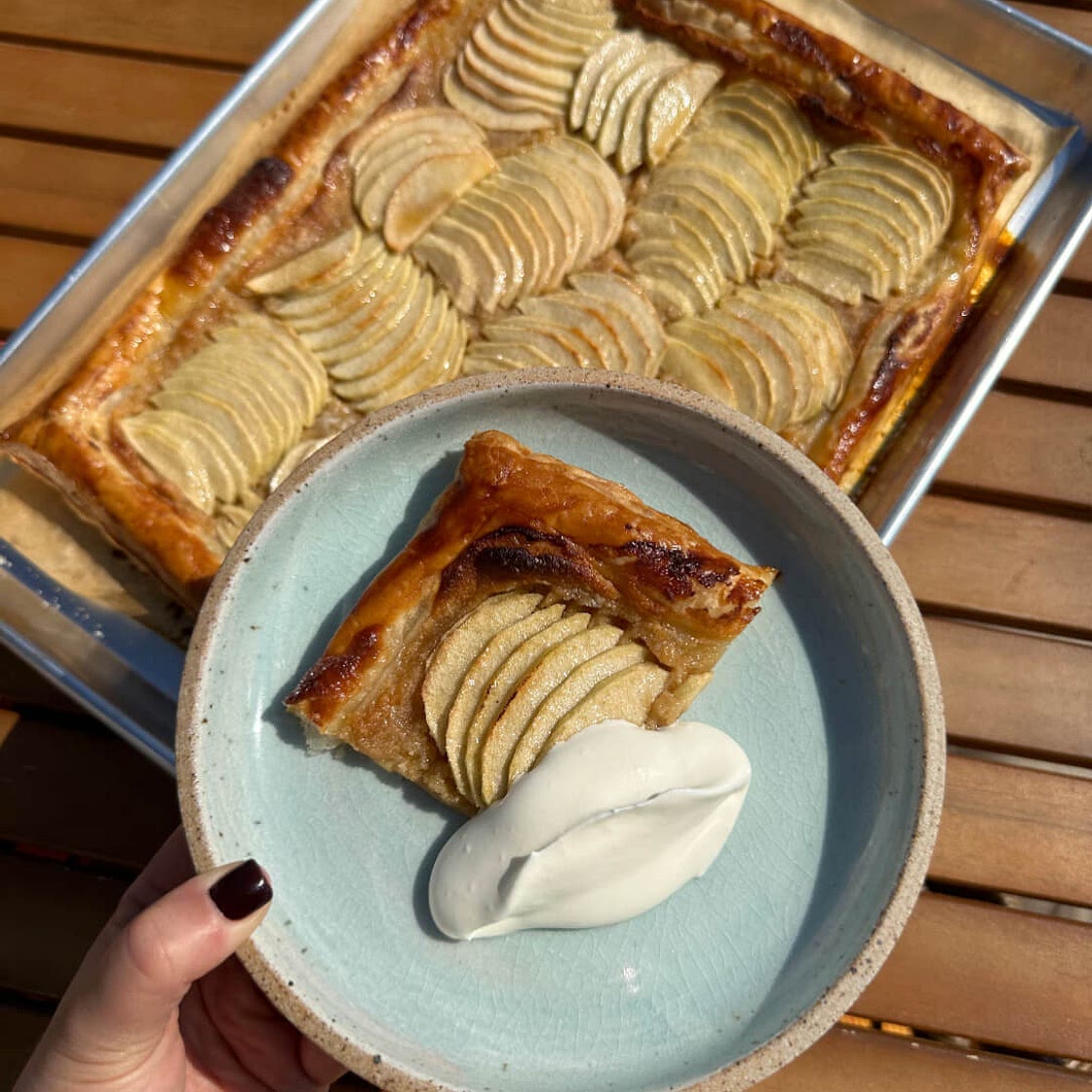 Apple Butter Frangipane Tart