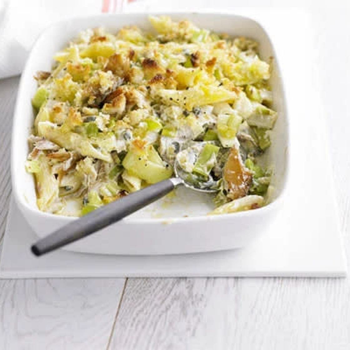 Leek & Mackerel Penne Bake