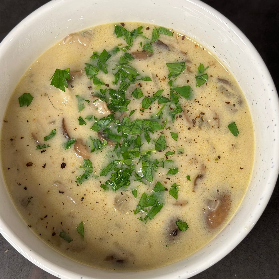 Mushroom & Rice Soup