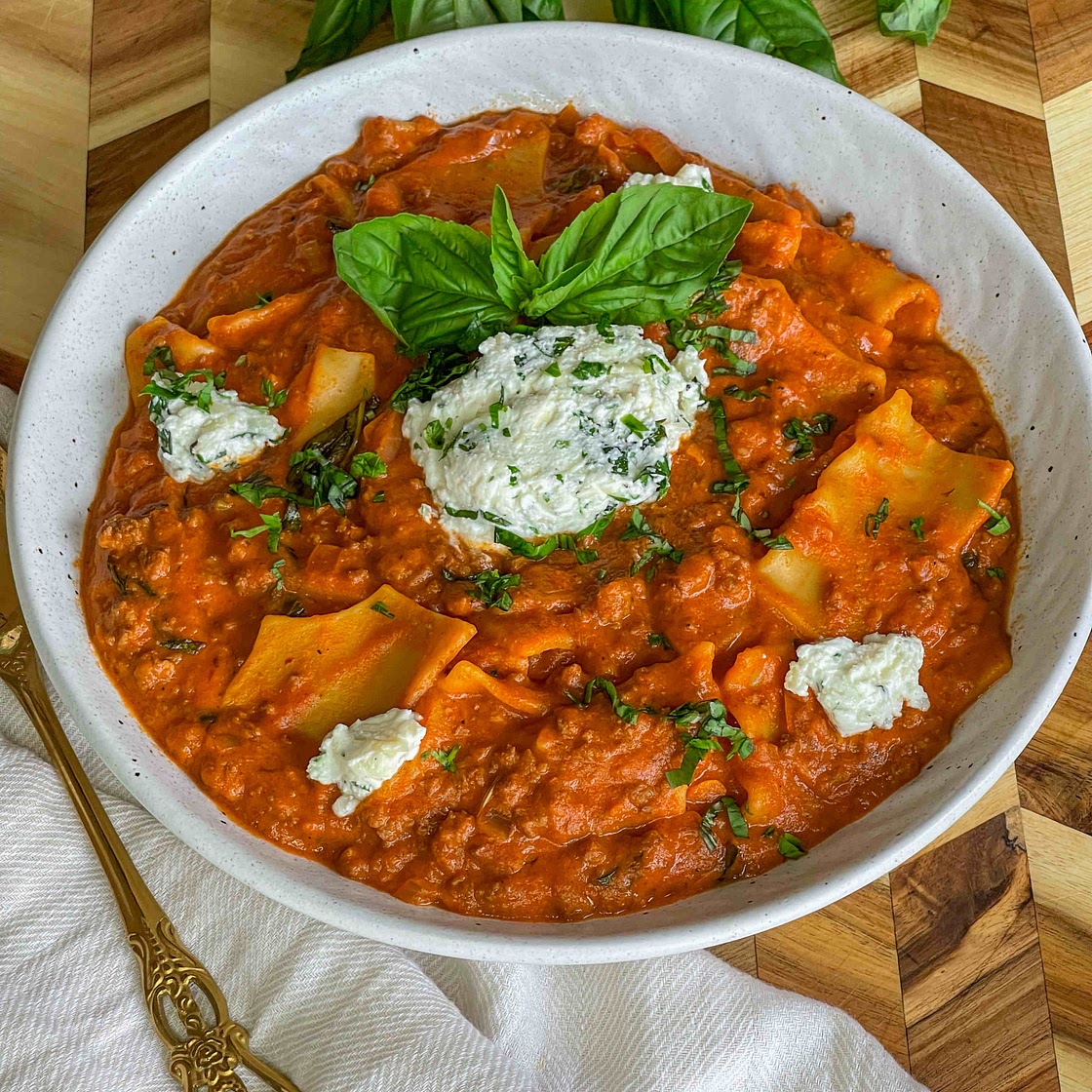 Lasagna soup