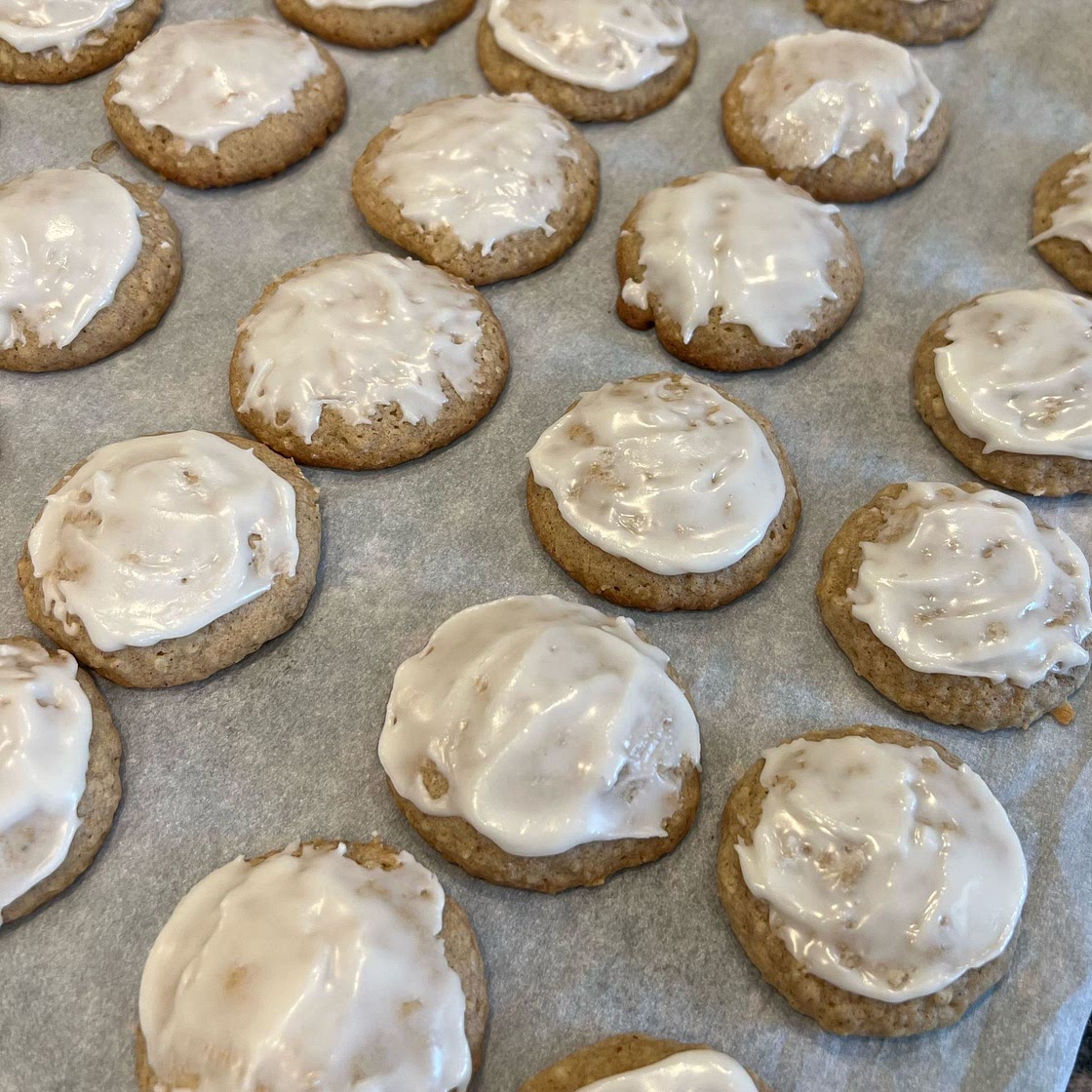 Iced Oatmeal Cookies
