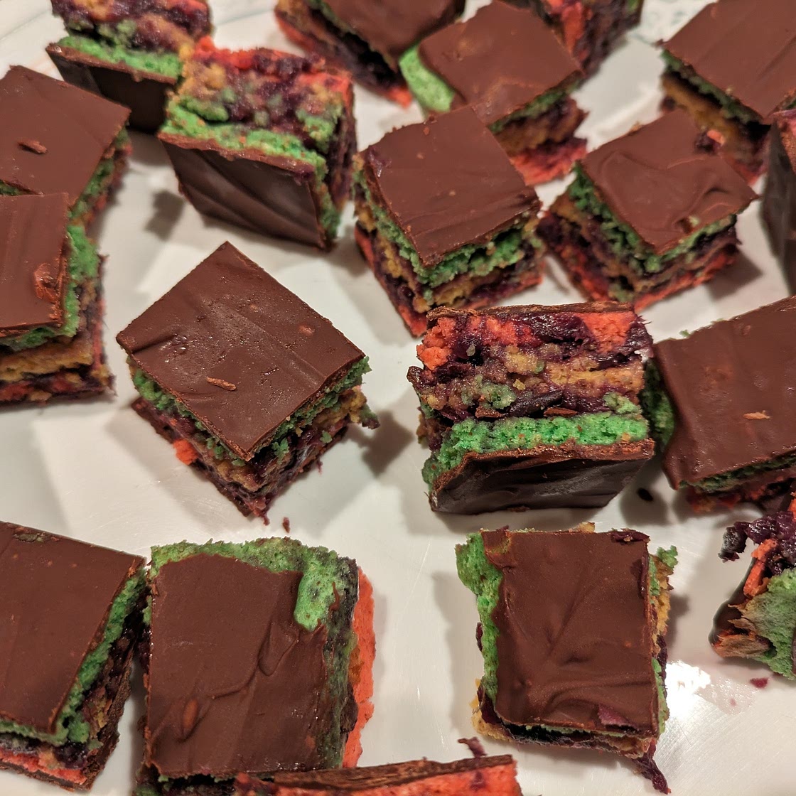Monk Fruit Rainbow Cookies